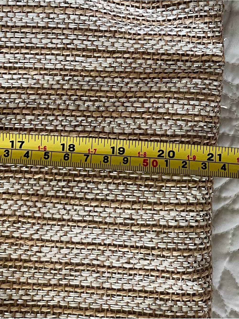 Neutral Woven Circle-Handle Tote Bag - Picture 11 of 13